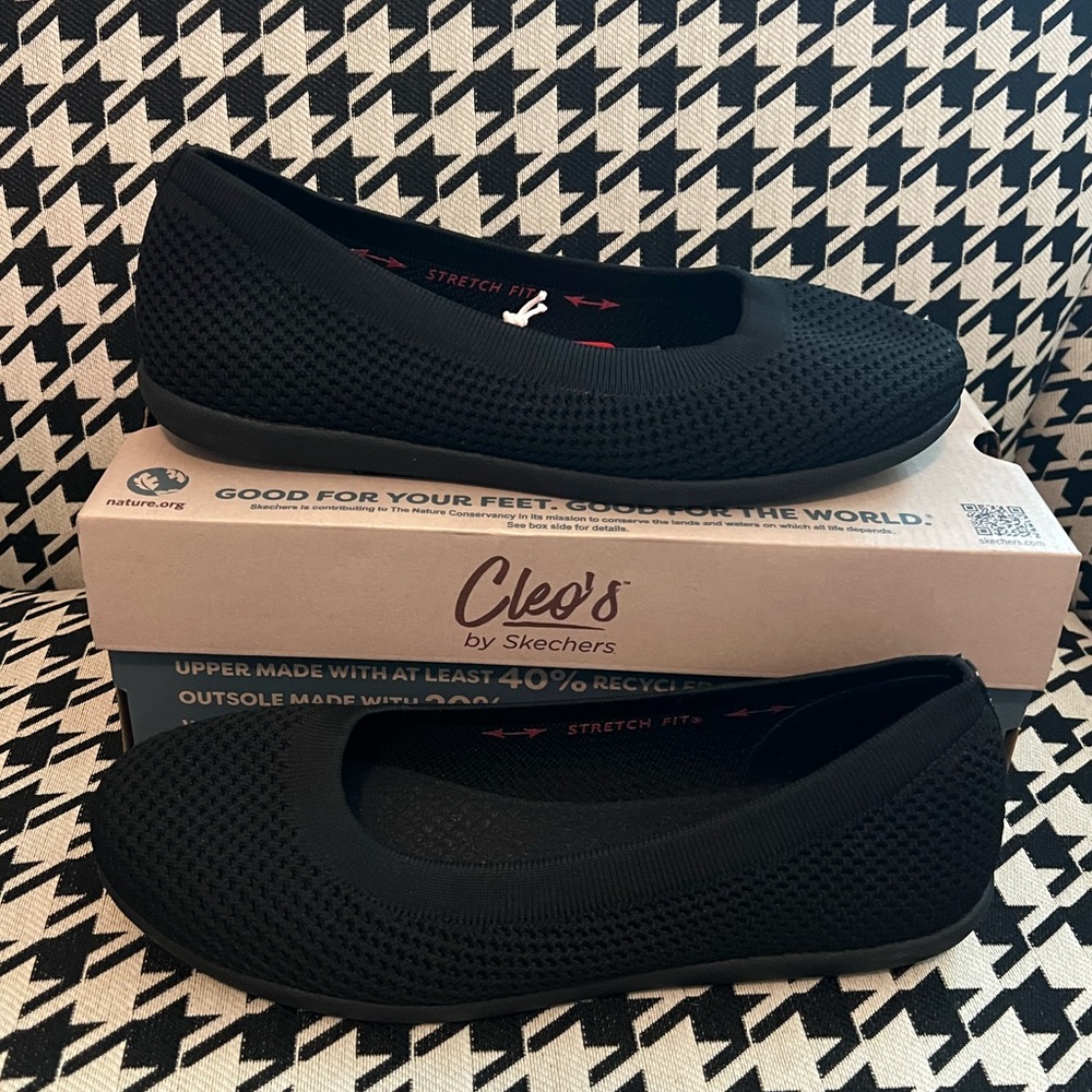 Cleo's by Skecher Cleo Sport What A Move Flat-Size 9 WIDE